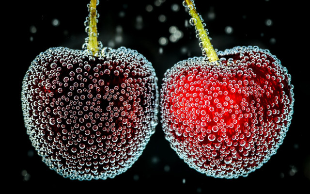 Bubbly apples macro portrait kinetic free wallpaper - medium preview image