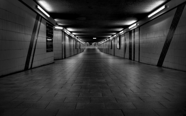 Long hallway tile floor lights free wallpaper - medium preview image