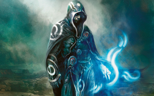 Man hooded jacket blue fire free wallpaper - medium preview image