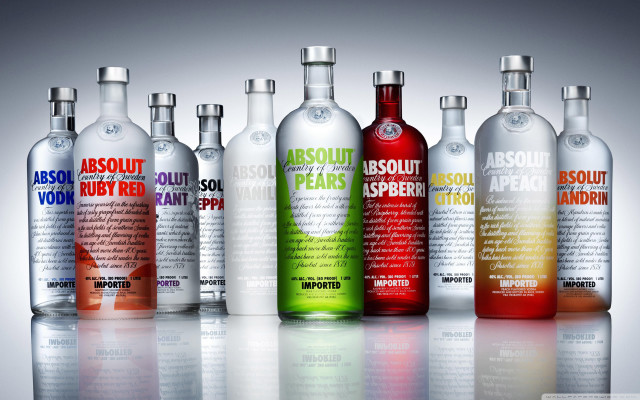 Vodka flavors bottles group alcohol free wallpaper - medium preview image