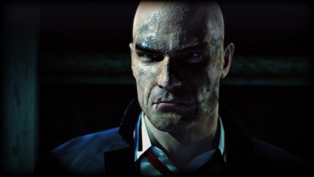 Man bloody face serious portrait free wallpaper - medium preview image