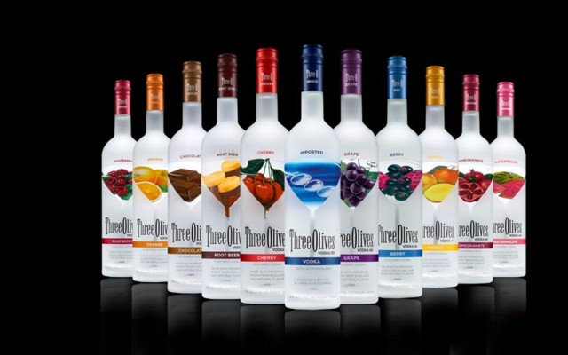 Bottles alcohol table black background free wallpaper - medium preview image