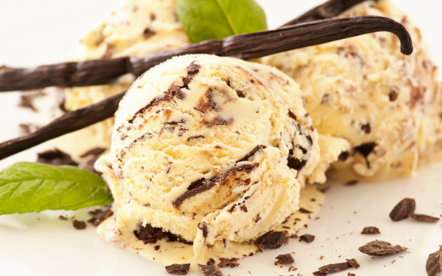 Ice cream mint chocolate plate #2 free wallpaper - medium preview image