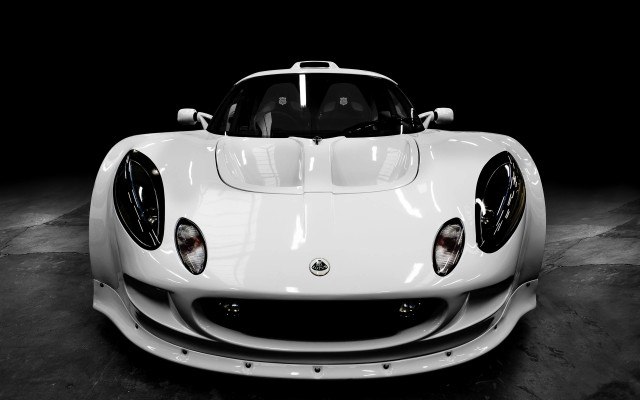 White sports car garage black free wallpaper - medium preview image