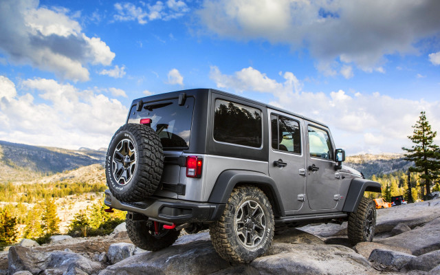 Jeep rocky mountain top clouds free wallpaper - medium preview image