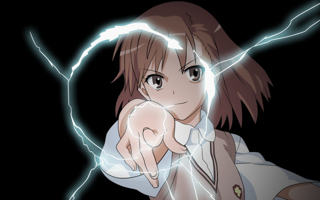 Lightning gesture energetic manga glow free wallpaper - medium preview image