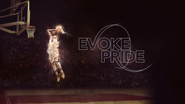Basketball player jumping dunk evoke free wallpaper - medium preview image