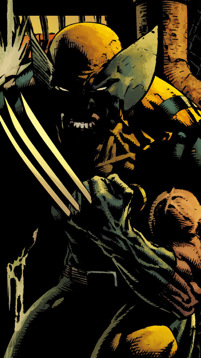 Wolverine knife skull man gun free wallpaper - medium preview image