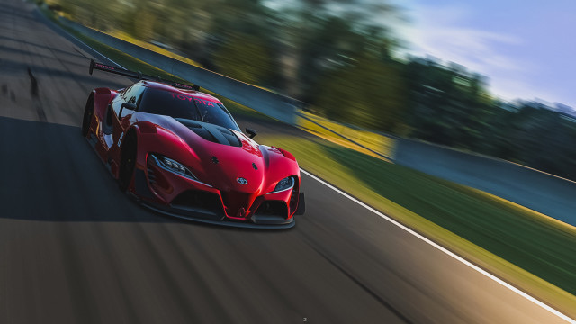 Red sports car race track #54 free wallpaper - medium preview image