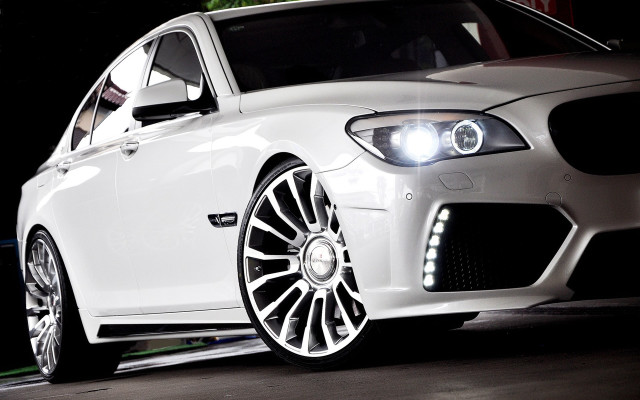 White car bright headlight man free wallpaper - medium preview image
