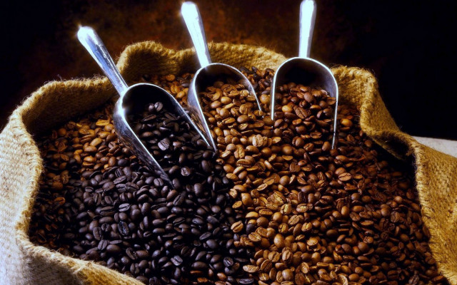 Coffee sack measuring spoons background free wallpaper - medium preview image