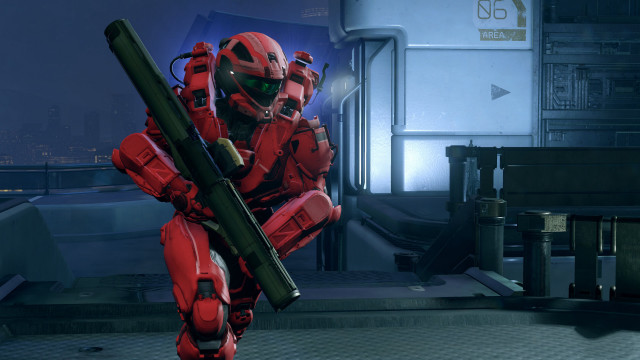 Red robot gun mecha night free wallpaper - medium preview image