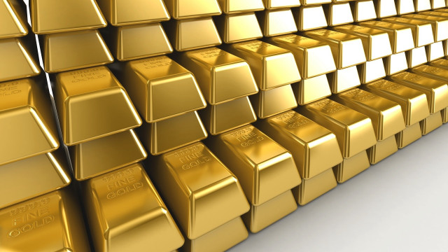 Gold bars stacked white background free wallpaper - medium preview image