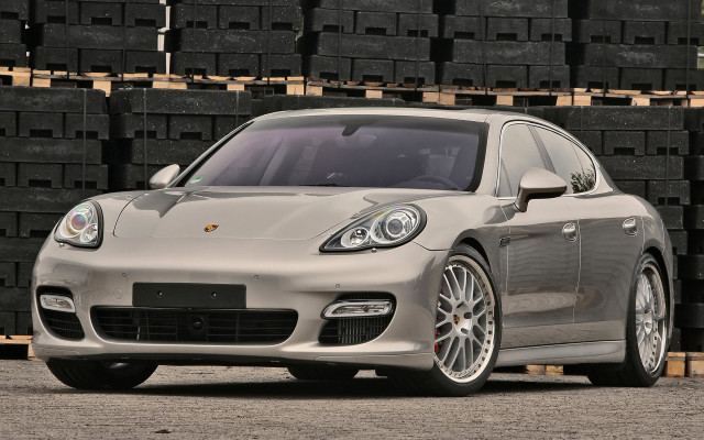 Silver porsche panamera tires pallets free wallpaper - medium preview image