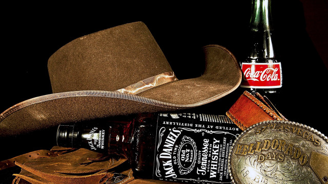 Cowboy hat beer still life free wallpaper - medium preview image