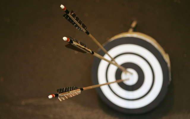 Arrows target bulls eye brown free wallpaper - medium preview image