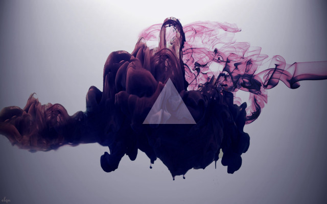 Pink purple liquid triangle abstract free wallpaper - medium preview image
