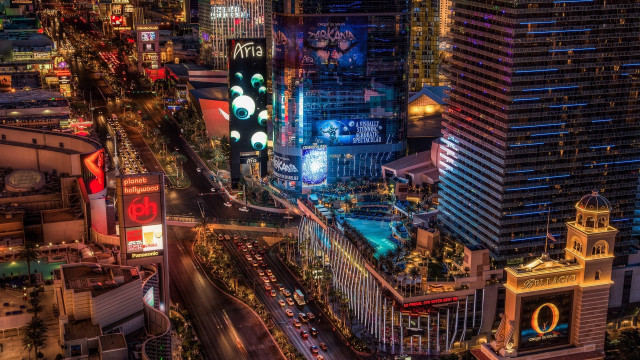 City night traffic tower neon #2 free wallpaper - medium preview image
