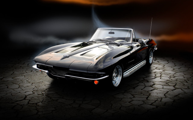 Car hood up cracked surface #2 free wallpaper - medium preview image