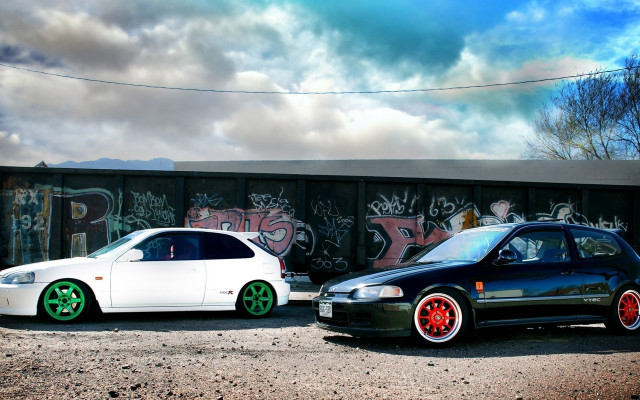 Graffiti cars puzzle colorful vehicle free wallpaper - medium preview image