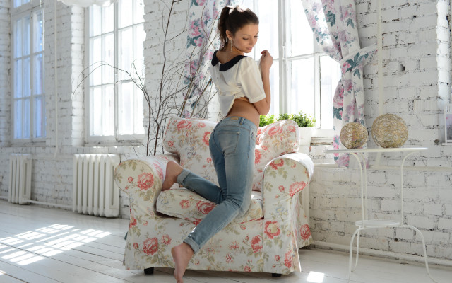 Elina karimova art nouveau embroidery free wallpaper - medium preview image