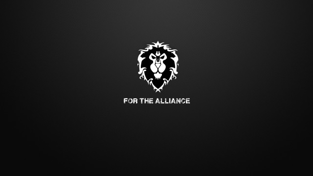Black white lion logo alliance free wallpaper - medium preview image