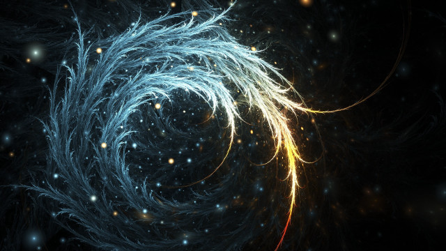 Spiral light stars space red free wallpaper - medium preview image