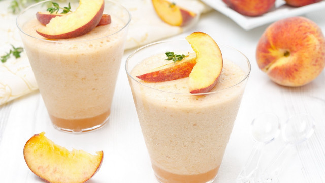 Peach smoothies sliced peaches food free wallpaper - medium preview image