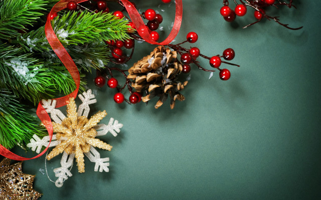 Pinecone redribbon christmasdecorations artsandcrafts movement free wallpaper - medium preview image