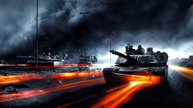 Tanks dark cloudy bright lights free wallpaper - medium preview image