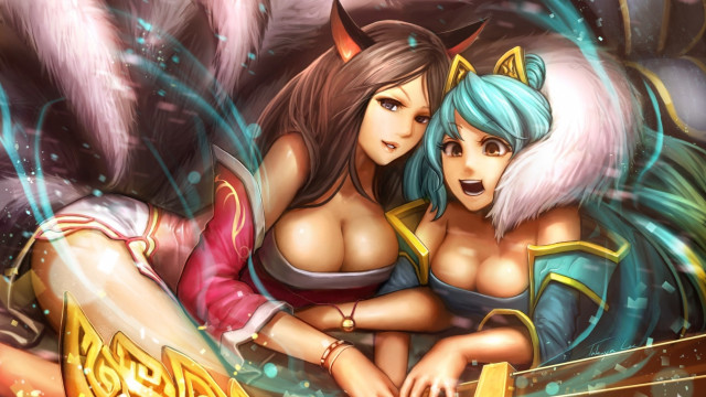 Furry heroes hugging demons league free wallpaper - medium preview image