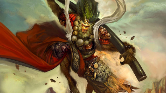 Man sword demon back action #3 free wallpaper - medium preview image
