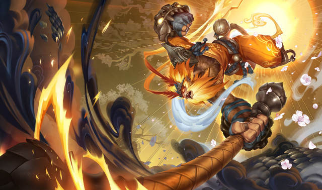 Cartoon character flying fire hand free wallpaper - medium preview image