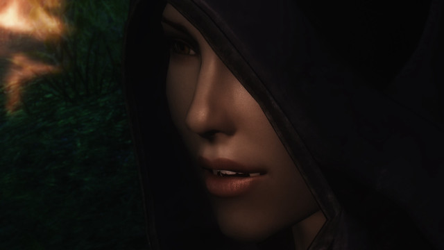Woman hood forest fire gothic free wallpaper - medium preview image