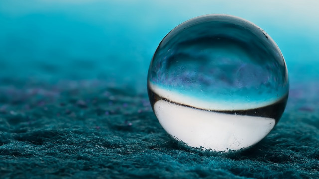 Marble blue center abstract macro free wallpaper - medium preview image