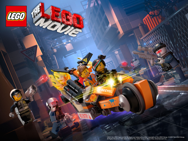 Lego movie poster motorcycle car free wallpaper - medium preview image