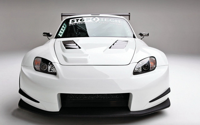 White sports car protech hood free wallpaper - medium preview image
