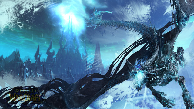 Dragon flying snowy mountain castle free wallpaper - medium preview image