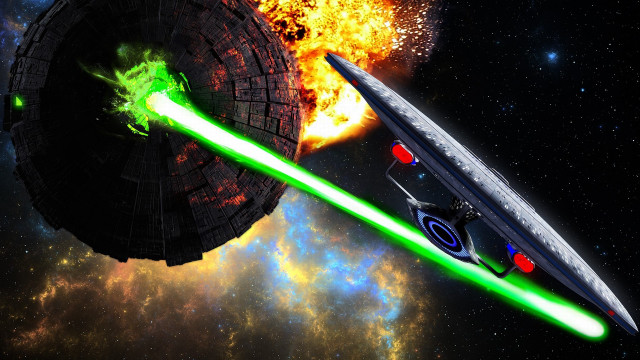 Star wars lightsabers space art #2 free wallpaper - medium preview image