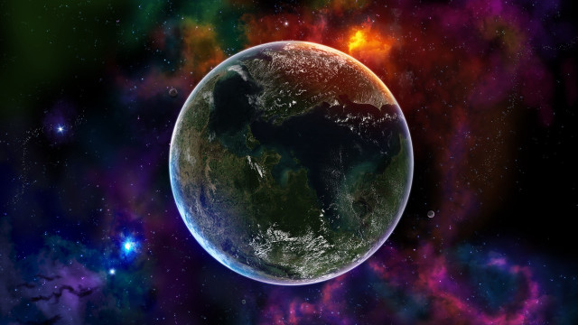 Earth space stars bright light #2 free wallpaper - medium preview image