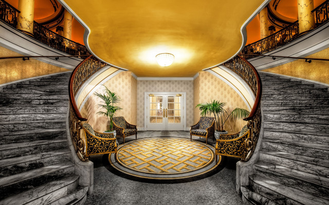 Fancy room art deco carpet free wallpaper - medium preview image