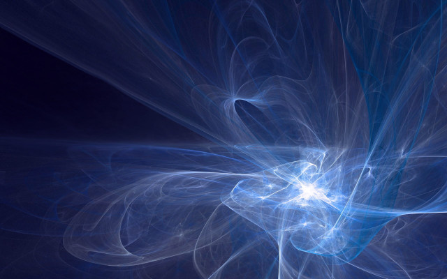 Blue flower abstract hologram generative free wallpaper - medium preview image