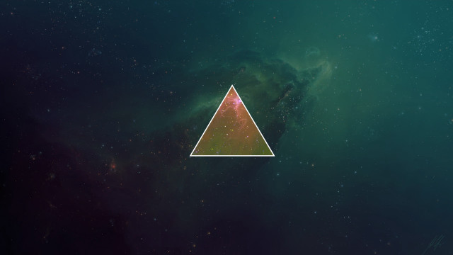 Triangle star galaxy holography 1980s free wallpaper - medium preview image