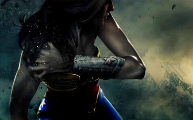 Feminist armor woman sky lightning free wallpaper - medium preview image