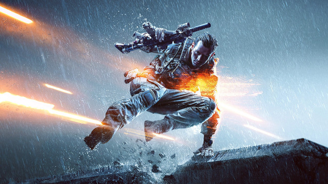 Man suit gun rain fireball free wallpaper - medium preview image