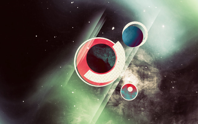 Space abstract rocket moon stars free wallpaper - medium preview image