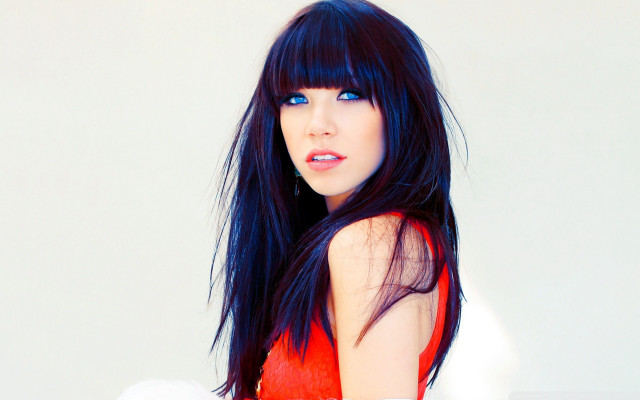 Woman long black hair blue #2 free wallpaper - medium preview image
