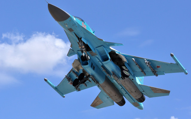 Fighter jet blue sky clouds #16 free wallpaper - medium preview image