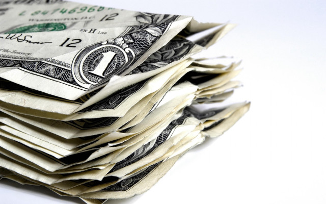 Twenty dollar bills white surface free wallpaper - medium preview image