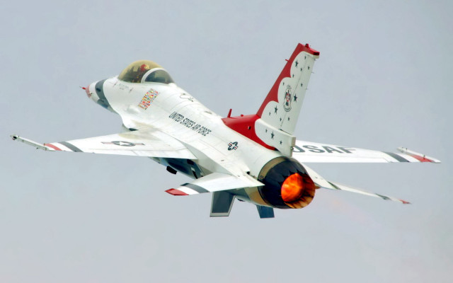 Fighterjet graysky redtail digital precisionism free wallpaper - medium preview image